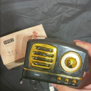 Black and Gold Portable Speaker